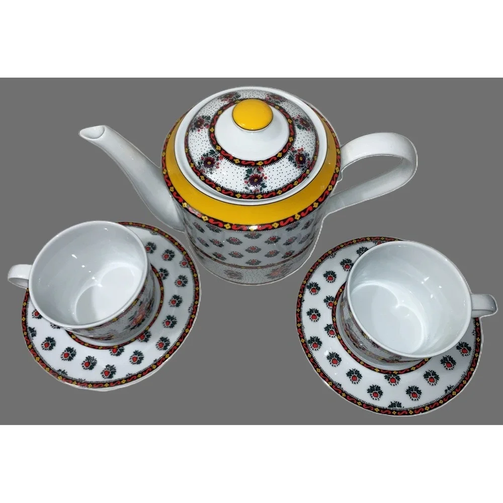 Vtg Souleiado pour Solafrance Tea Set - 